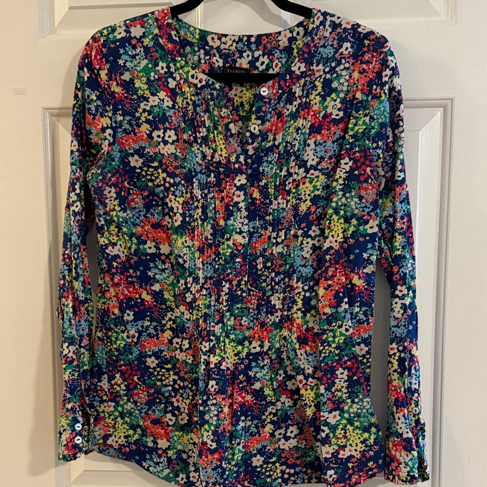Floral Talbots Multicolor Women's Top